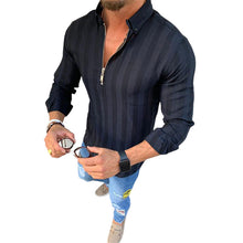 Laden Sie das Bild in den Galerie-Viewer, Gestreiftes Langärmliges T-Shirt mit Aufdruck