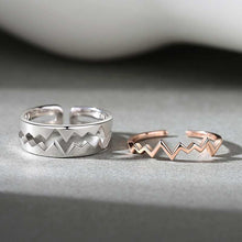 Laden Sie das Bild in den Galerie-Viewer, Passende Herzschlag-Paarringe