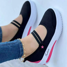 Laden Sie das Bild in den Galerie-Viewer, Einfarbige Atmungsaktive Damenschuhe Mit Runder Spitze