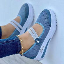 Laden Sie das Bild in den Galerie-Viewer, Einfarbige Atmungsaktive Damenschuhe Mit Runder Spitze