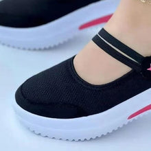 Laden Sie das Bild in den Galerie-Viewer, Einfarbige Atmungsaktive Damenschuhe Mit Runder Spitze
