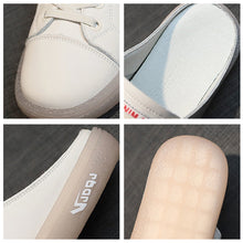 Laden Sie das Bild in den Galerie-Viewer, Einfarbige Einfache Fersenlose PU-Freizeitschuhe