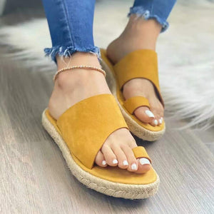 Einfarbige Einfache Sommer-Strandsandalen