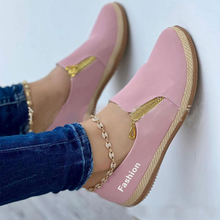 Laden Sie das Bild in den Galerie-Viewer, Einfarbige Freizeitschuhe mit Reißverschluss für Damen