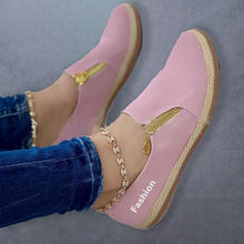 Laden Sie das Bild in den Galerie-Viewer, Einfarbige Freizeitschuhe mit Reißverschluss für Damen