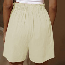 Laden Sie das Bild in den Galerie-Viewer, Einfarbige Lässige Strandshorts Für Damen