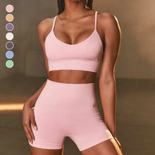 Laden Sie das Bild in den Galerie-Viewer, Einfarbige Sexy Yoga-Kleidung Im Sportstil