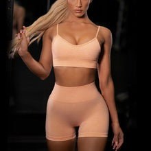 Laden Sie das Bild in den Galerie-Viewer, Einfarbige Sexy Yoga-Kleidung Im Sportstil