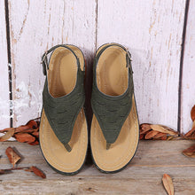 Laden Sie das Bild in den Galerie-Viewer, Einfarbige Sommer-Sandalen Mit Schnalle