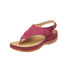 Laden Sie das Bild in den Galerie-Viewer, Einfarbige Sommer-Sandalen Mit Schnalle