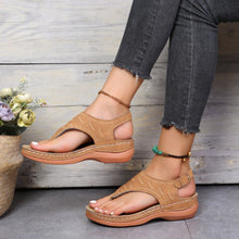 Laden Sie das Bild in den Galerie-Viewer, Einfarbige Sommer-Sandalen Mit Schnalle