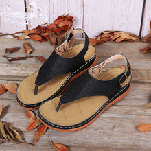 Laden Sie das Bild in den Galerie-Viewer, Einfarbige Sommer-Sandalen Mit Schnalle