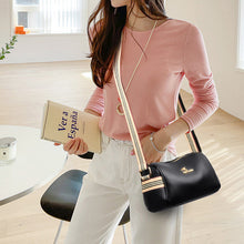 Laden Sie das Bild in den Galerie-Viewer, Einfarbige Trendige Umhängetasche Aus Weichem Leder