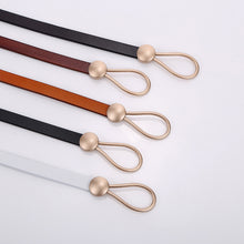 Laden Sie das Bild in den Galerie-Viewer, Einfarbiger Ledergürtel Für Damen