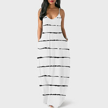 Laden Sie das Bild in den Galerie-Viewer, Einfarbiges Sommer-Strandkleid Mit Strapsen