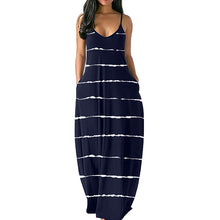 Laden Sie das Bild in den Galerie-Viewer, Einfarbiges Sommer-Strandkleid Mit Strapsen