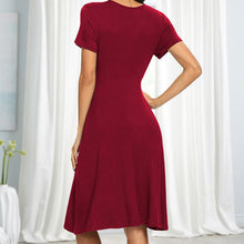 Laden Sie das Bild in den Galerie-Viewer, Elegantes Kleid mit V-Ausschnitt für Frühling und Sommer