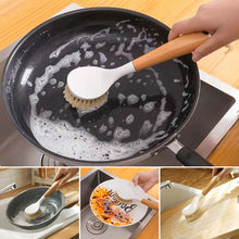 Laden Sie das Bild in den Galerie-Viewer, Pfannenbürste mit Holzgriff