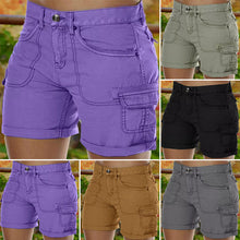 Laden Sie das Bild in den Galerie-Viewer, Lässige Shorts mit hoher Taille