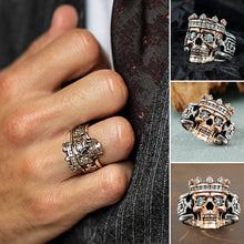 Laden Sie das Bild in den Galerie-Viewer, Krone Schädel Ring