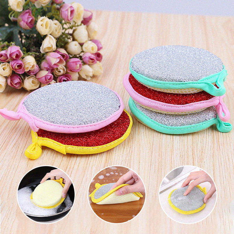 Multifunktionaler Doppelseitiger Runder Spülschwamm