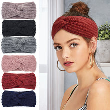 Laden Sie das Bild in den Galerie-Viewer, Elastisches Sportliches Strickstirnband