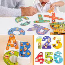 Laden Sie das Bild in den Galerie-Viewer, Buchstaben oder Nummer Tierpuzzle