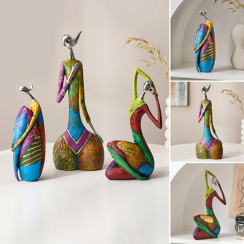 Kreative abstrakte bunte Frauendekoration