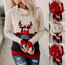Laden Sie das Bild in den Galerie-Viewer, Weihnachten Langärmliger Kapuzenpullover