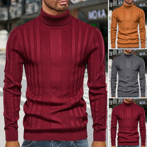 Lässiger Strickpullover mit Rollkragen für Herren