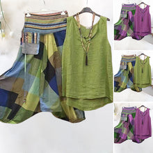 Laden Sie das Bild in den Galerie-Viewer, Lässige ärmellose Damenbekleidung im ethnischen Stil