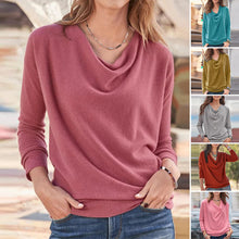 Laden Sie das Bild in den Galerie-Viewer, Damen Einfarbiger Pullover