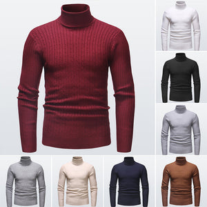 Gestrickter Rollkragenpullover für Herren