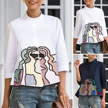Laden Sie das Bild in den Galerie-Viewer, Lässige Bestickte Bluse