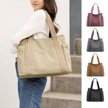 Laden Sie das Bild in den Galerie-Viewer, Retro Einfache Segeltuchtasche