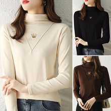 Laden Sie das Bild in den Galerie-Viewer, Lässige Langarm-Rollkragenpullover für Damen
