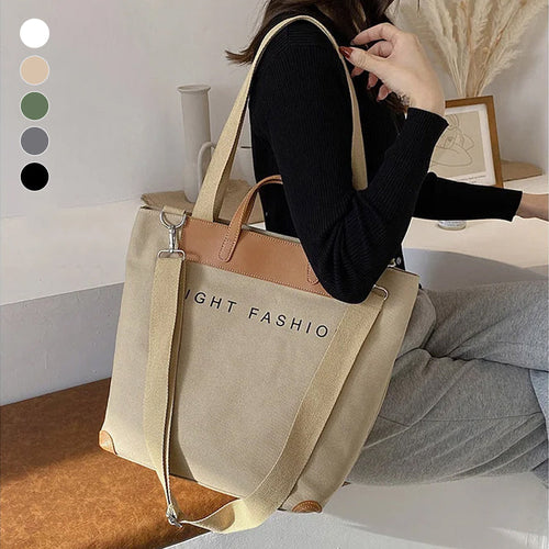 Klassische Segeltuchtasche