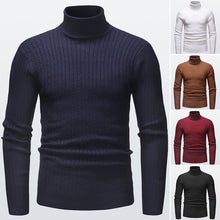 Laden Sie das Bild in den Galerie-Viewer, Gestrickter Rollkragenpullover für Herren