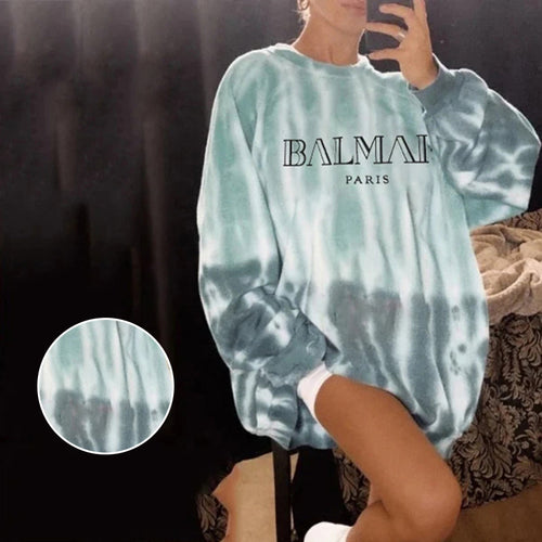 Bedrucktes Lockeres Sweatshirt für Damen