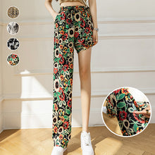 Laden Sie das Bild in den Galerie-Viewer, Bedruckte Hose mit weitem Bein für Damen