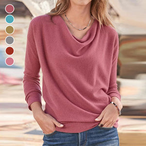 Damen Einfarbiger Pullover
