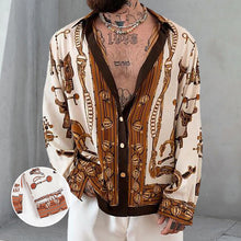 Laden Sie das Bild in den Galerie-Viewer, Trendige Retro Herren Langarmshirts