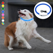 Laden Sie das Bild in den Galerie-Viewer, Wiederaufladbares Leuchtendes Halsband Für Haustiere
