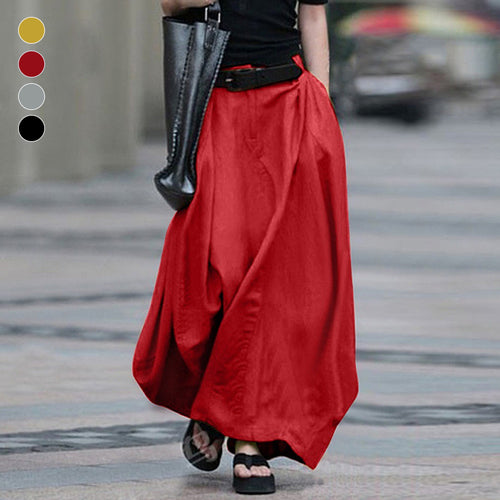 Vorverkauf für 15 Tage - Obertaillierter übergroßer langer Damenrock