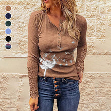 Laden Sie das Bild in den Galerie-Viewer, Ethnischer Strickpullover mit Löwenzahnmuster