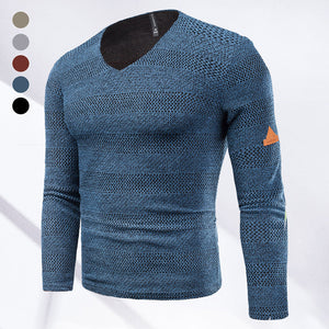 Modischer Hohler Langärmeliger Strickpullover