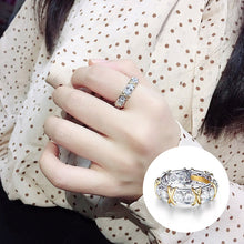 Laden Sie das Bild in den Galerie-Viewer, Eleganter Kreuz-Diamantring