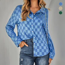 Laden Sie das Bild in den Galerie-Viewer, Lässiges Kariertes Jacquard-Hemd