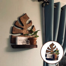 Laden Sie das Bild in den Galerie-Viewer, Monstera Wandregal Aus Holz