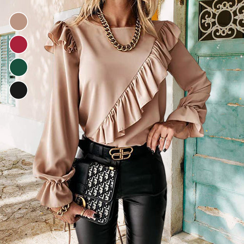 Elegante Bluse mit Rüschen für Damen